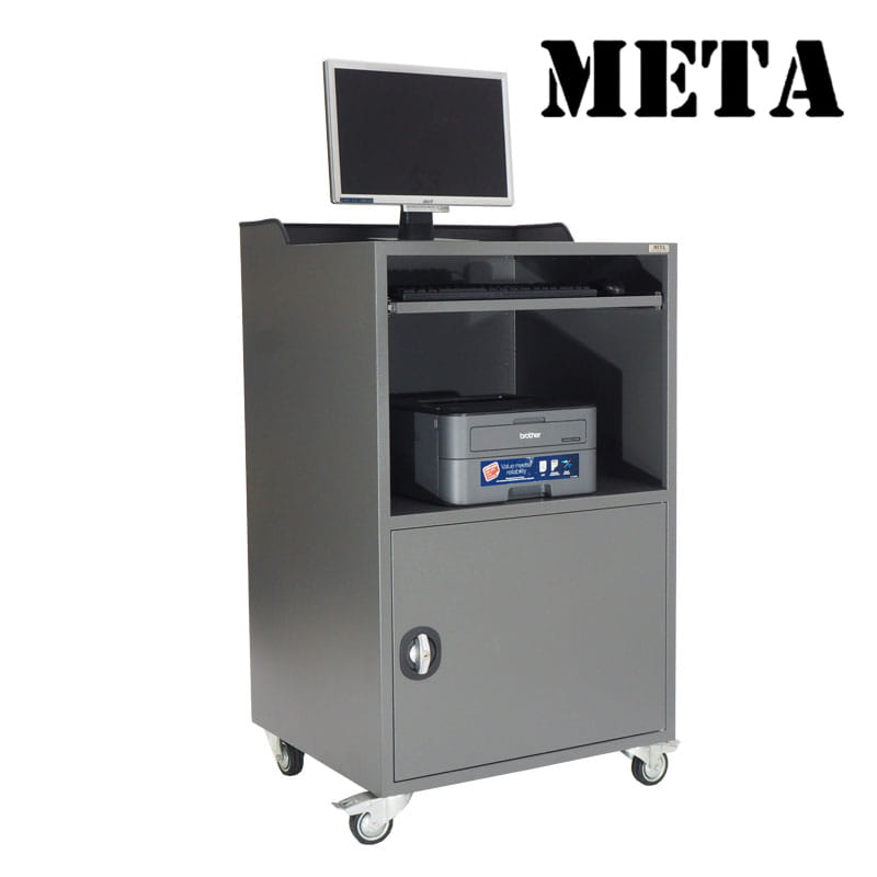 ตู้คอมเหล็ก META MC-2501-GR สีเทา_0